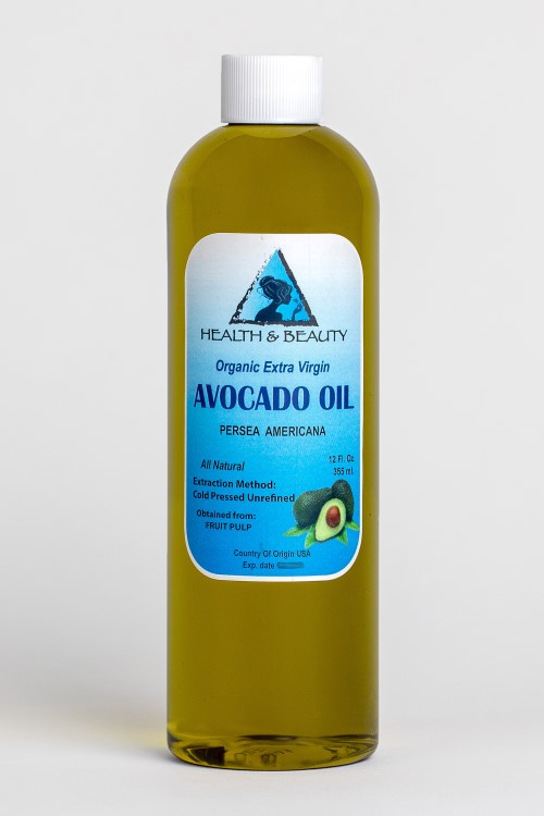 Avocado oil extra virgin organic unrefined cold pressed raw natural